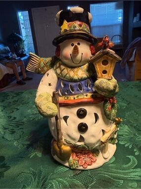 Snowman holiday season winter decorations